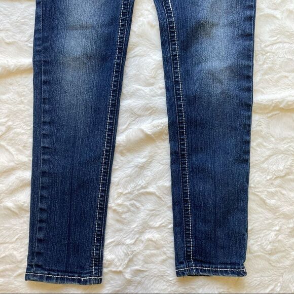 Seven7 Straight Leg Flap Pockets Denim Jeans - Girls 12 - Picture 3 of 9